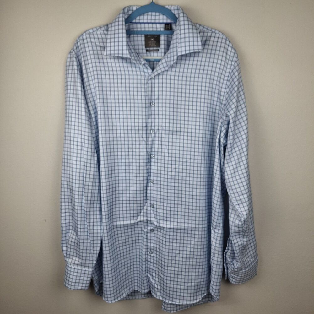 Proper Shirtings Dress Shirt Men 17.5 Multi Easy Care Contemporary-Fit Button-Up
